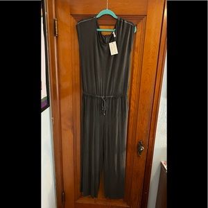 Cable & Gauge Sleeveless Distressed Jumpsuit